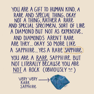You Are A Rare Sapphire