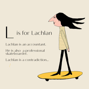 L is for Lachlan - Personalised Fine Art Print