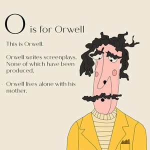 O is for Orwell - Personalised Fine Art Print