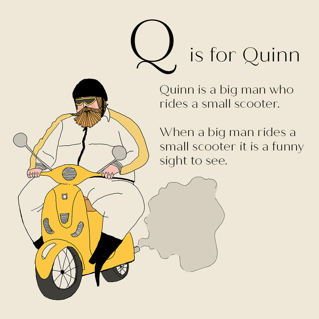 Q is for Quinn - Personalised Fine Art Print
