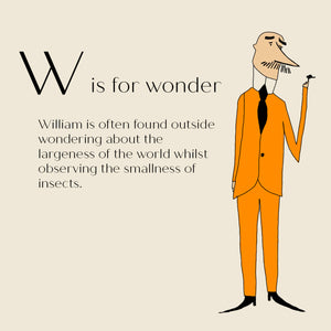 W is for Wonder - Personalised Art Print