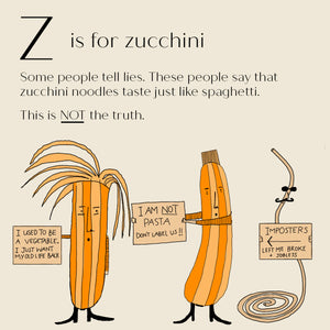 Z is for Zucchini - High Quality Art Print